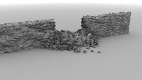 Broken stone wall preview image